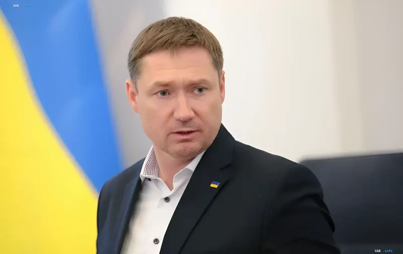 Максим Козицкий, глава Львовской областной военной администрации, на официальном мероприятии.