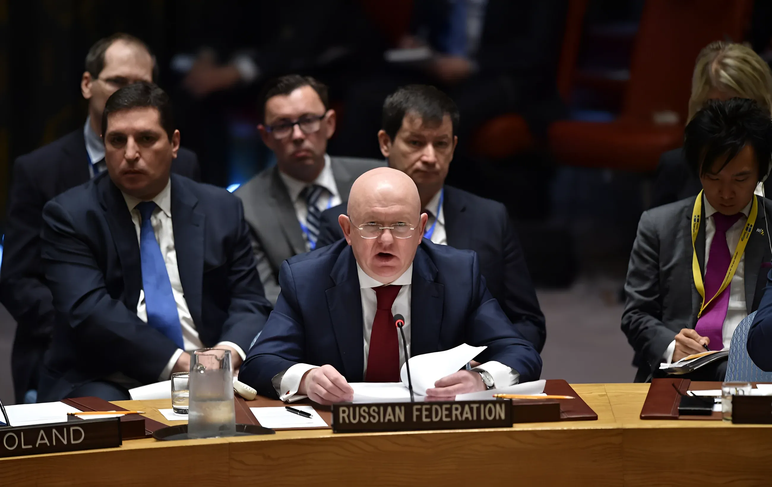 Постійний представник Росії в ООН Василь Небензя під час виступу в Генеральній асамблеї ООН