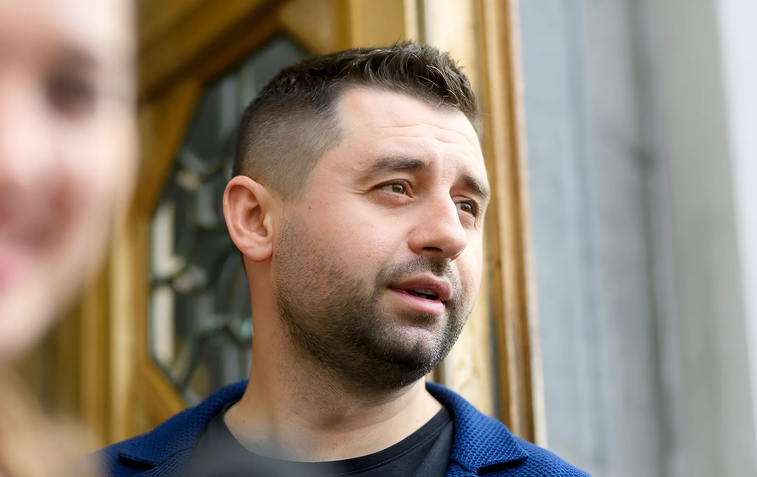 David Arakhamia, leader of the Servant of the People faction, at a meeting with Volodymyr Zelenskyy