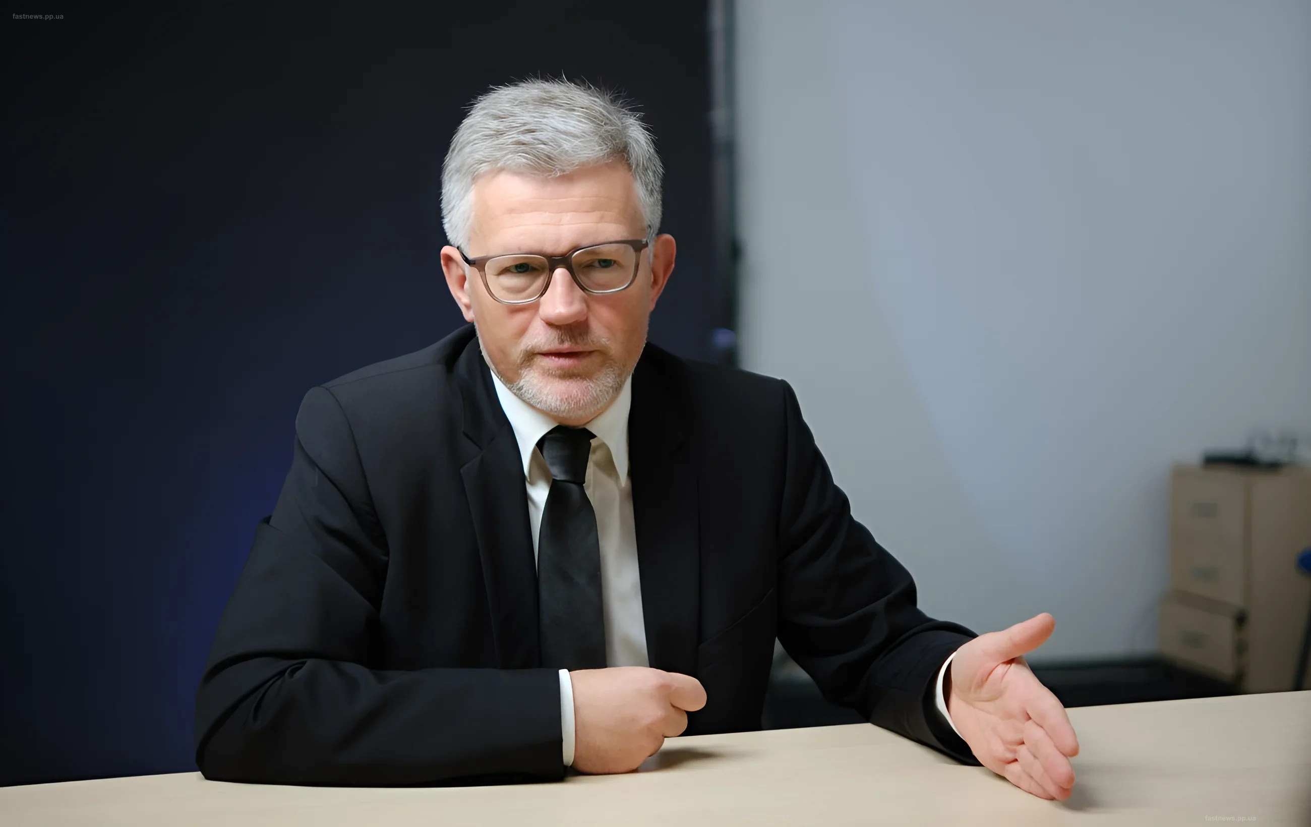Ukraine's Permanent Representative to the UN Andriy Melnyk makes a statement regarding the increase of air defense supplies