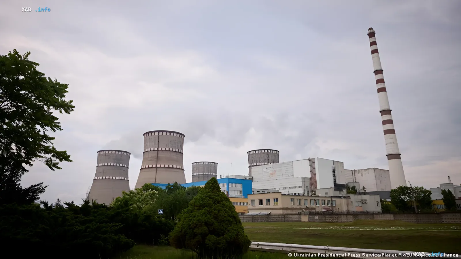 Zaporizhzhia NPP with visible damage after drone strike, documented by IAEA