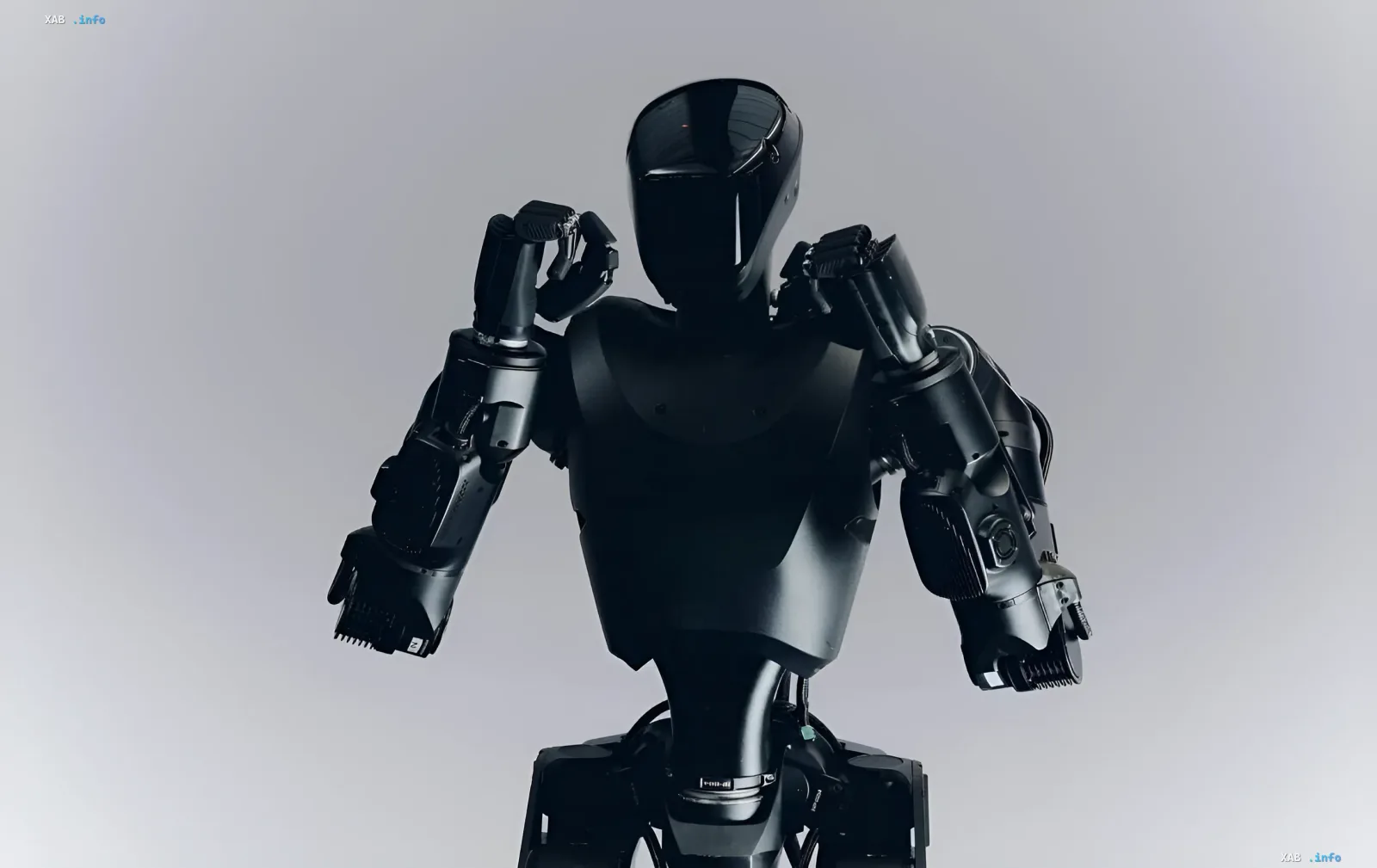 Humanoid-Roboter Phantom MK-1 während seiner ersten Tests in der Ukraine
