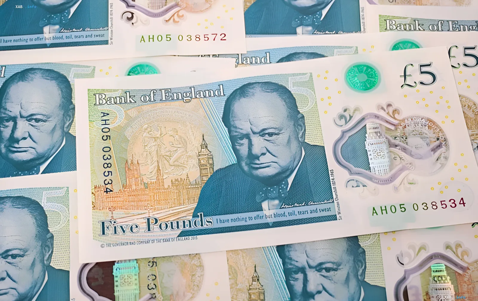 Five-pound Bank of England note featuring Winston Churchill, soon to be replaced by a beaver-themed design