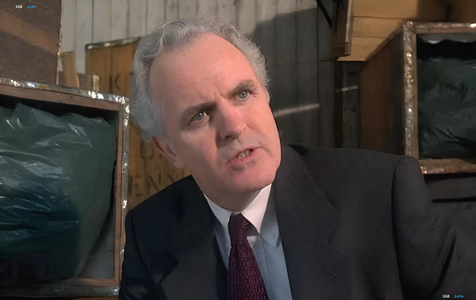 Actor James Handy in a film still, known for roles in 'Jumanji' and 'Top Gun: Maverick', whose tragic death shocked Hollywood