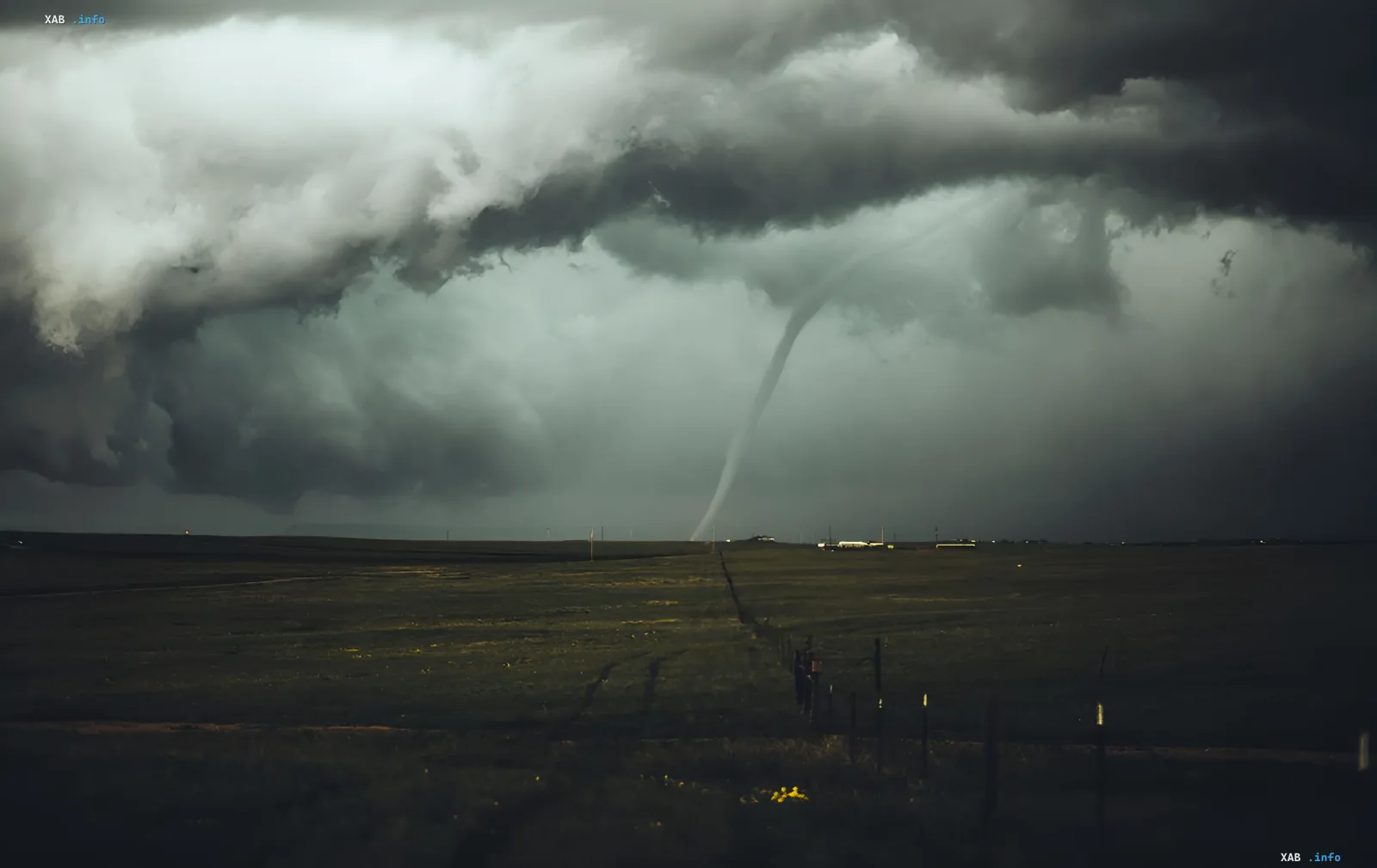 Massiver Tornado über polnischen Feldern: zerstörerischer Wirbelsturm im Dorf Cudnoki, festgehalten auf Video