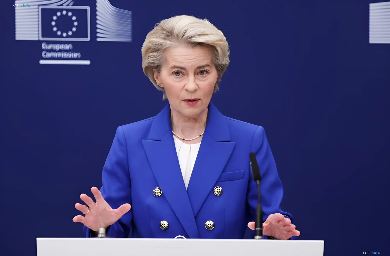 Ursula von der Leyen announces the 21st EU sanctions package against Russia, targeting energy, crypto, and fishing sectors