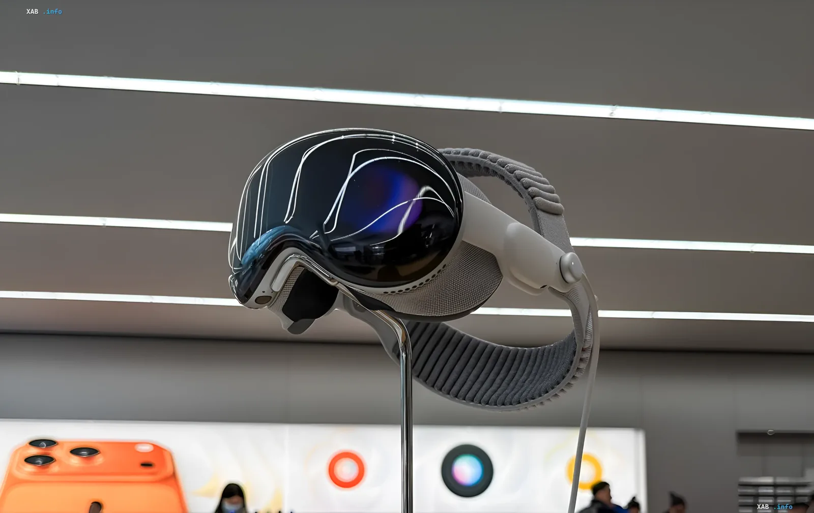 Apple Vision Pro on display: augmented reality glasses for creating living 3D worlds with AI in visionOS 27