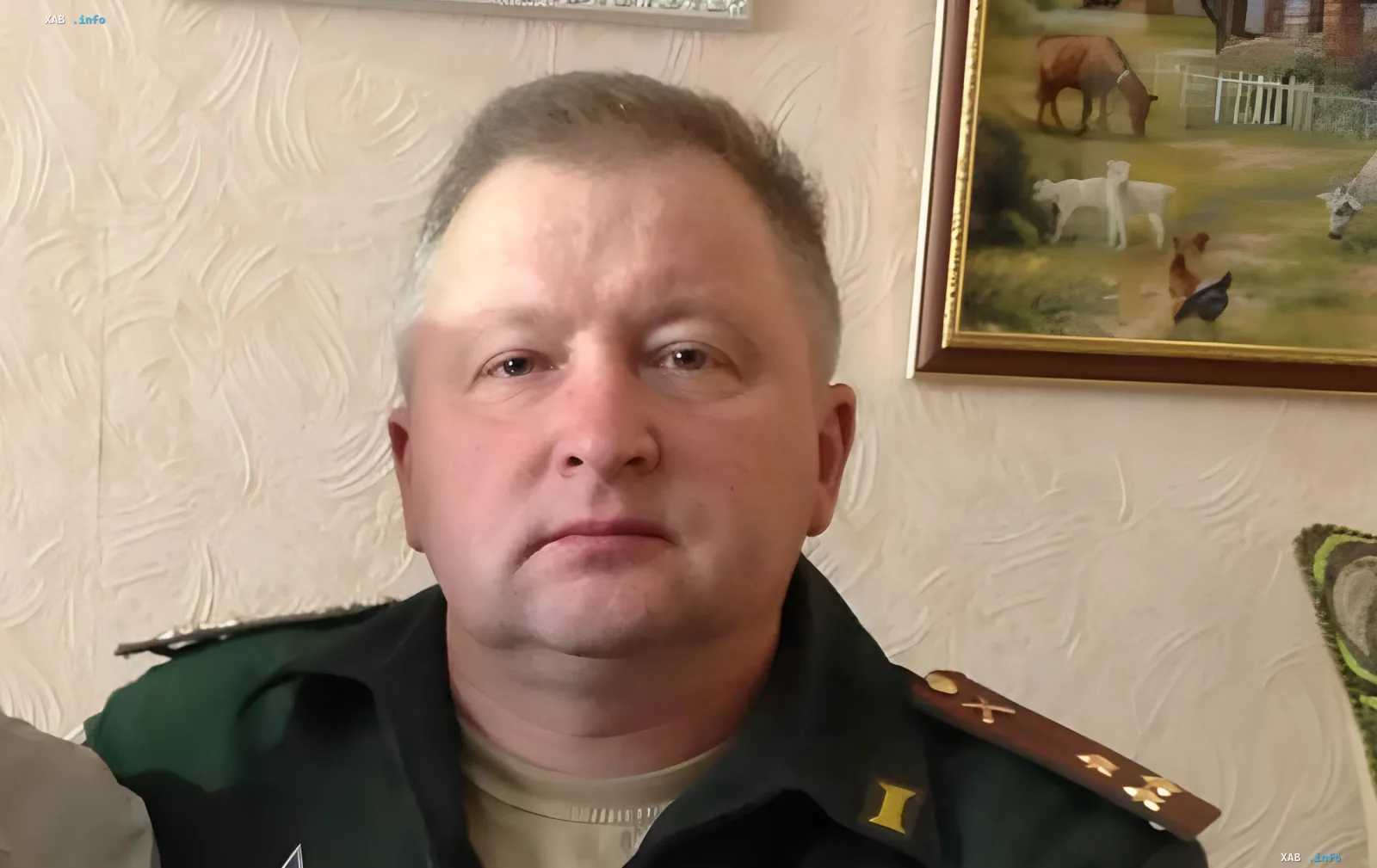 Portrait of the general of the rocket and artillery command killed in the explosion near Moscow