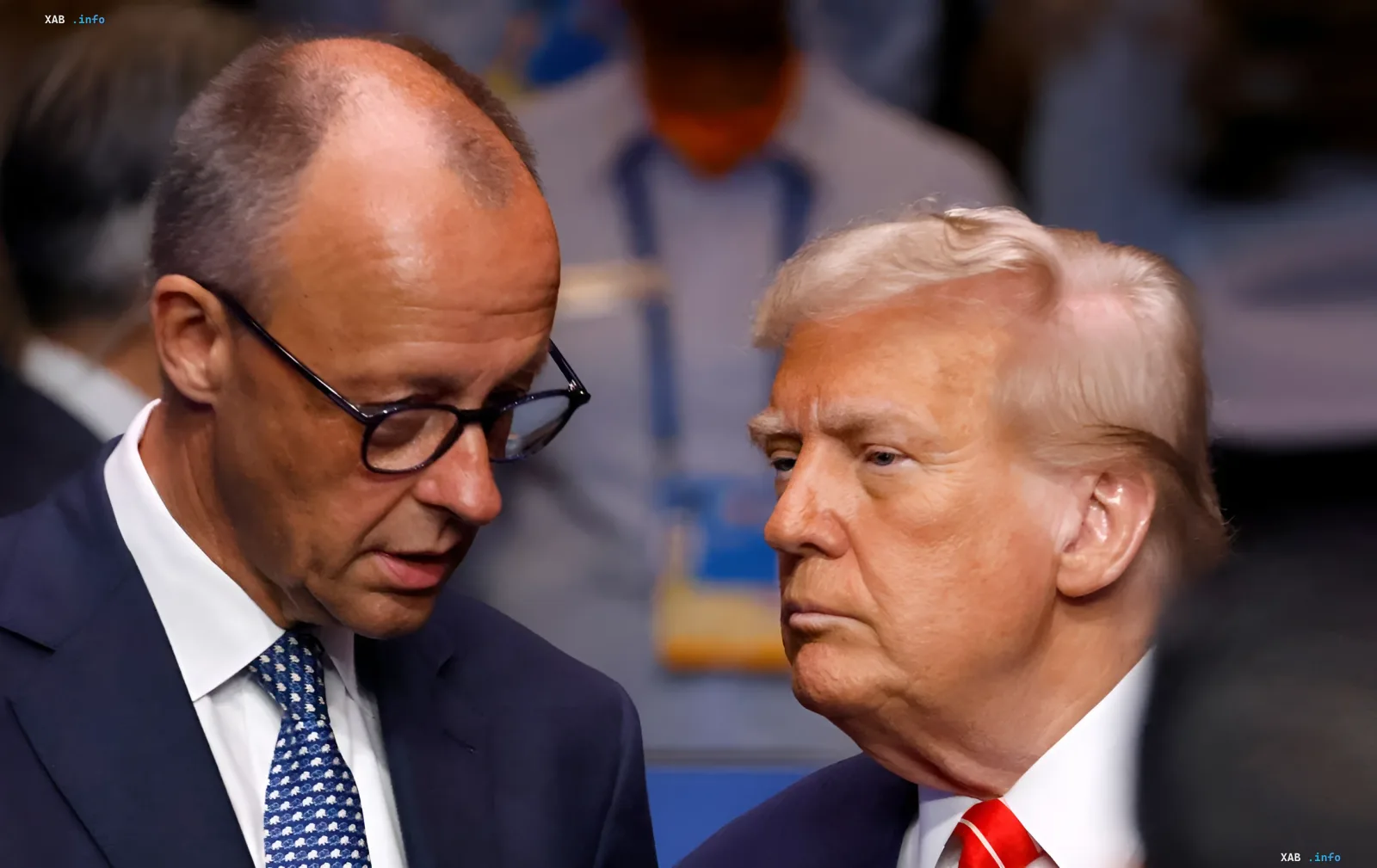 Фредерик Мерц и Дональд Трамп в момент беседы на фоне дипломатического холода между Германией и США