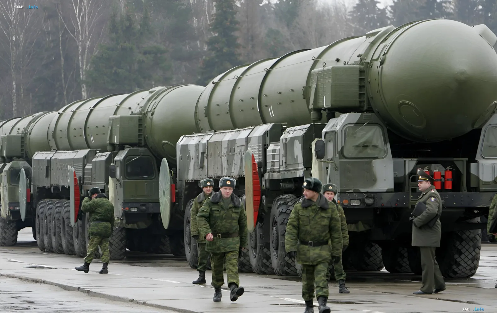 Russian intercontinental ballistic missiles on the march: a symbol of the threat of a nuclear strike on orbit and satellites