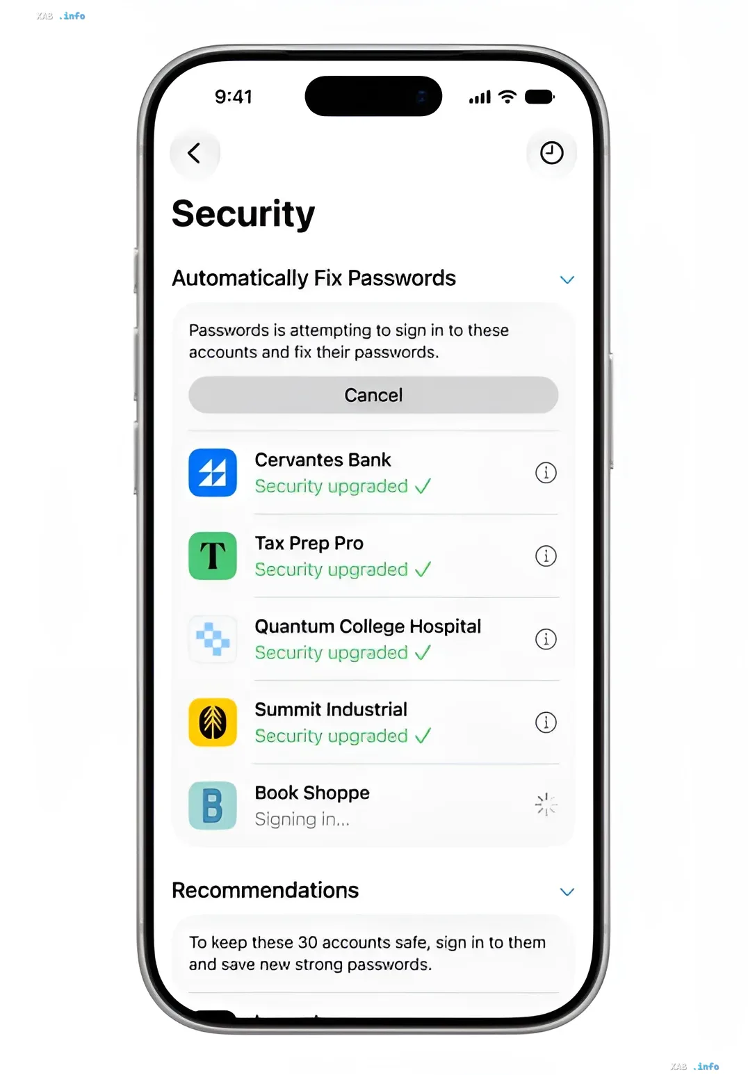 iOS 27: інтерфейс автоматичної зміни паролів через Apple Intelligence — список сервісів з оновленою безпекою