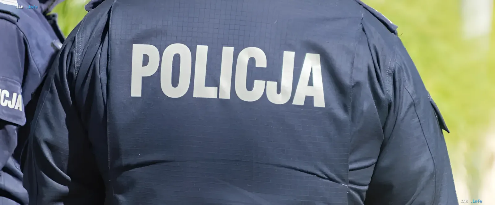 Polish police at the scene of arresting suspects in the murder of Russian artist Skrepecky