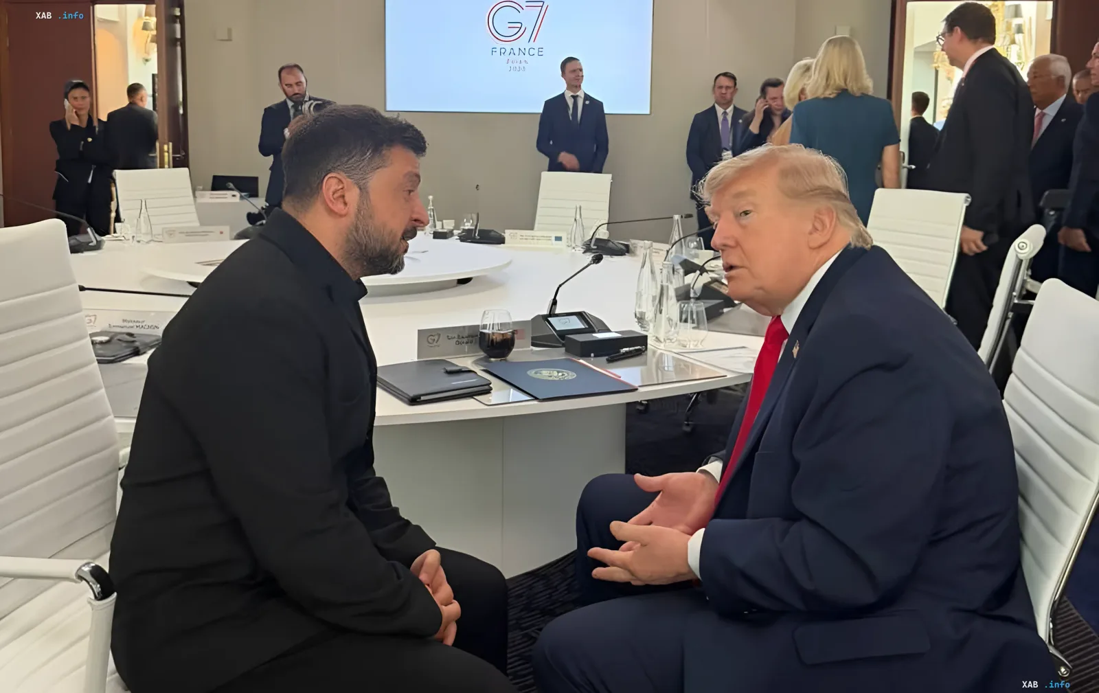 Встреча Владимира Зеленского и Дональда Трампа на саммите G7 в Париже: обсуждение ПВО и ракет