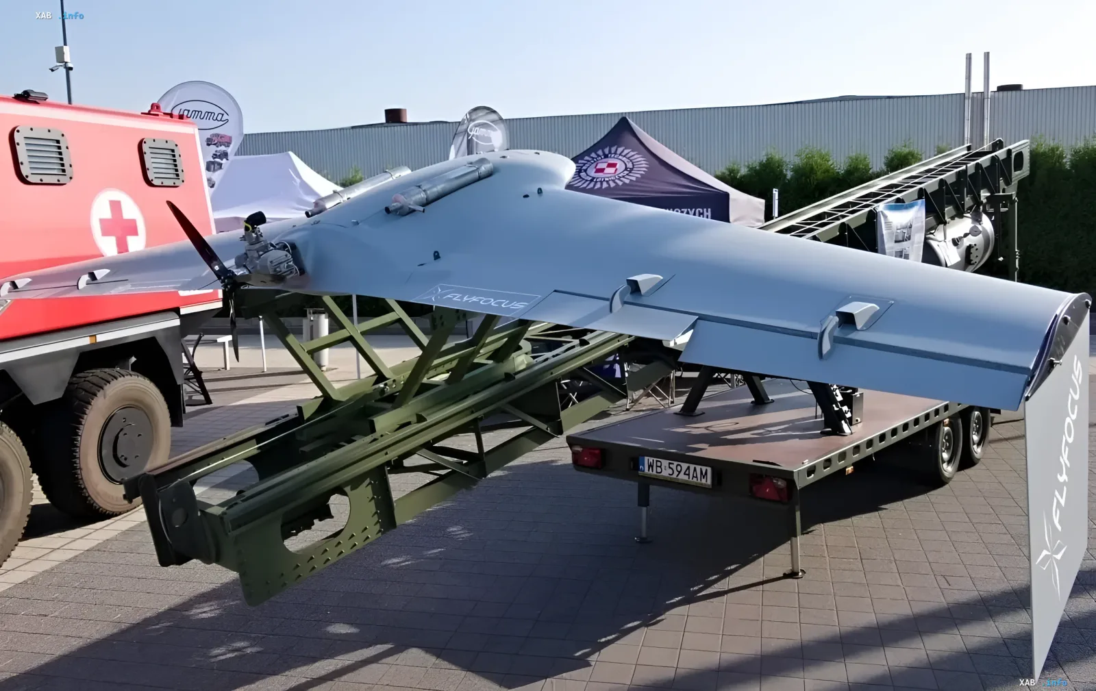 Polish strike drone Striker at an exhibition: 1000 km range drone tested in Ukraine