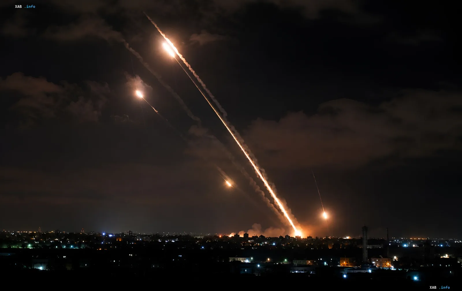 Air defense system intercepts drones over a city at night, illustrating the topic of reduced Russian drone activity
