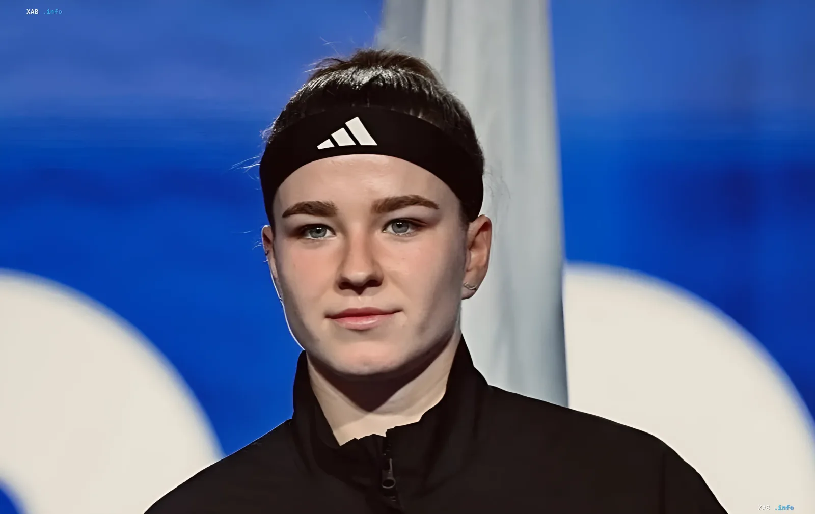 Karolina Muchova in black Adidas sportswear, winner of the Bad Homburg tournament