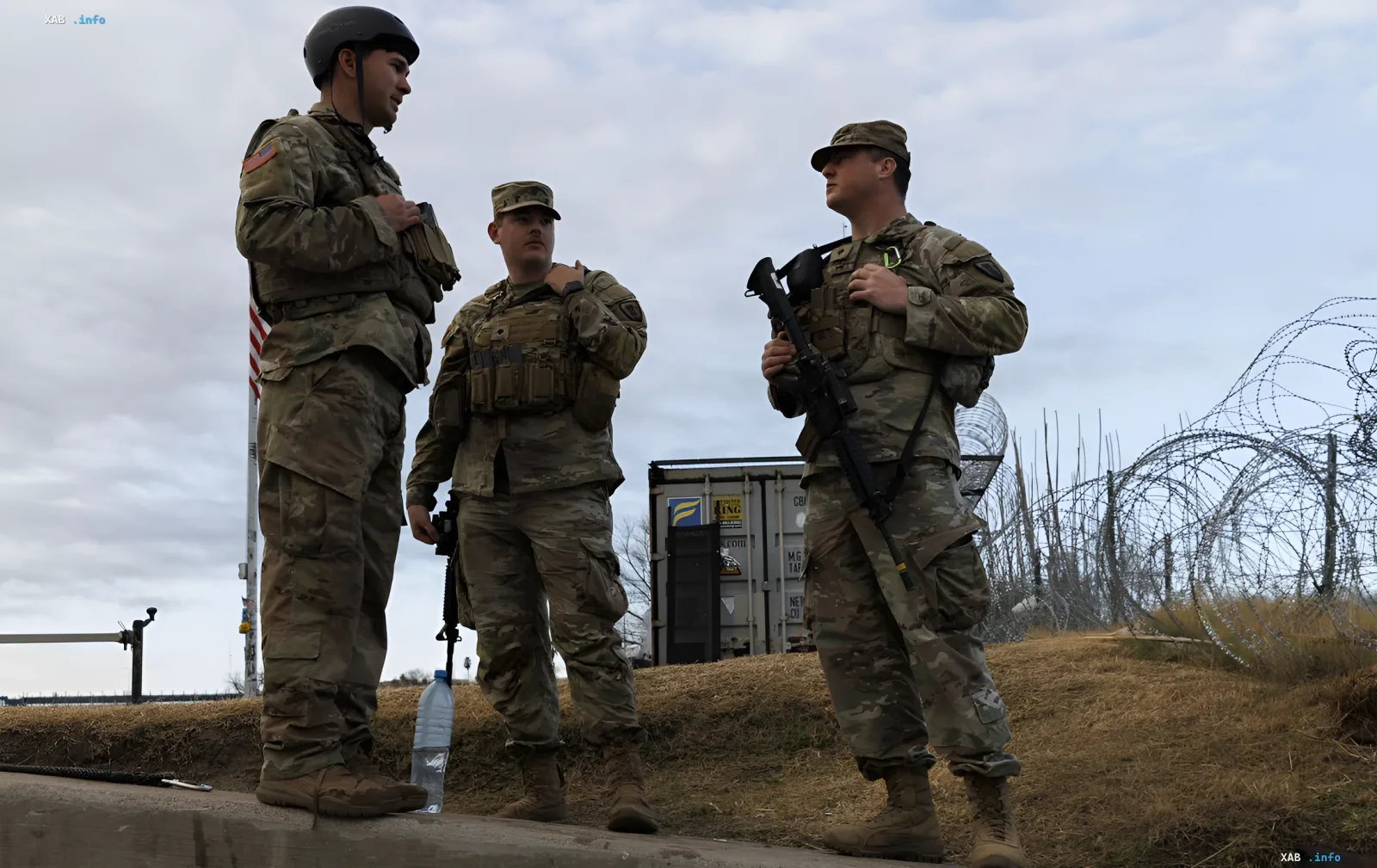 US military personnel in camouflage discuss strategy before attacking Iranian drone bases