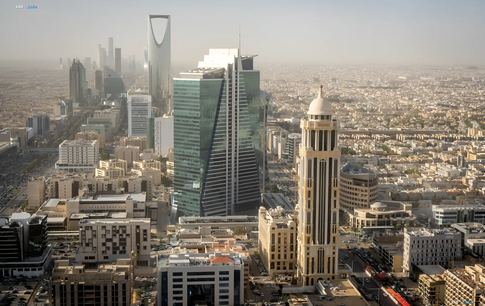 Panoramic view of Dammam city in Saudi Arabia, where the Aramco helicopter crash with 14 fatalities occurred near the oil terminal
