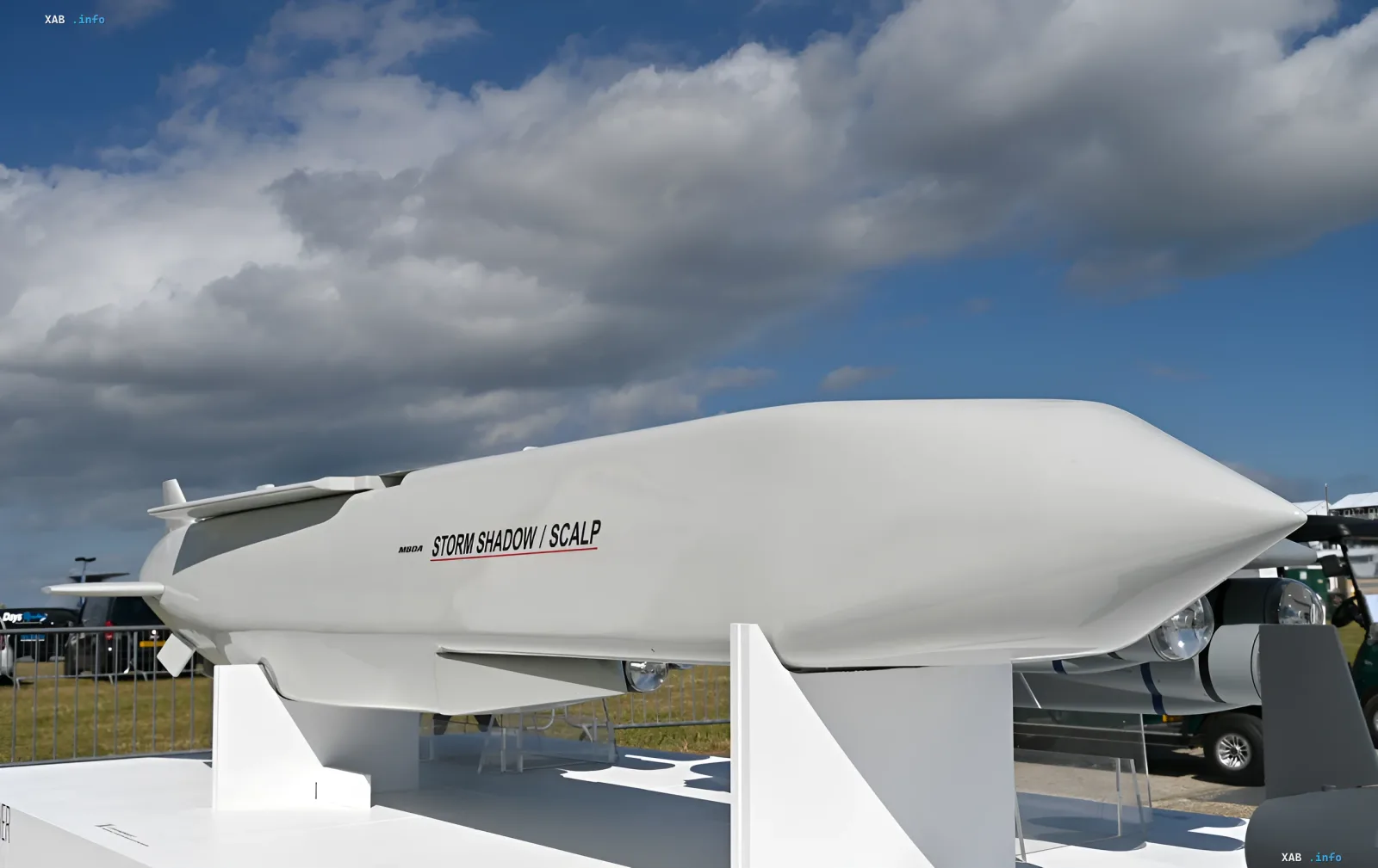 Storm Shadow / SCALP missile on display: symbol of Ukrainian-French cooperation in precision weapons production