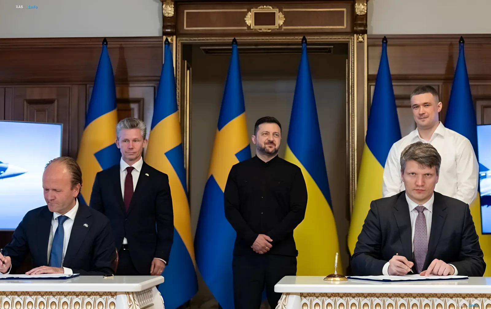 Signing ceremony of the agreement between Ukraine and Sweden for the delivery of Gripen E fighter jets