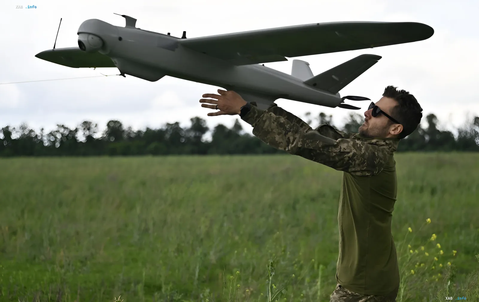 Ukrainian soldier launches reconnaissance drone ahead of attack on Dubna space communications center