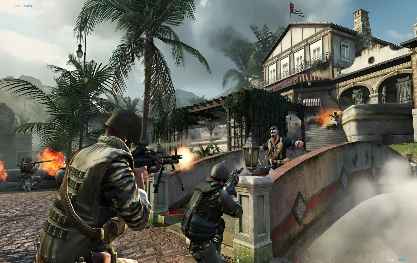 Сцена из Call of Duty: Black Ops 2 с бойцами в тропическом окружении, иллюстрирующая грядущий релиз игры на PS5 в июле 2026 года