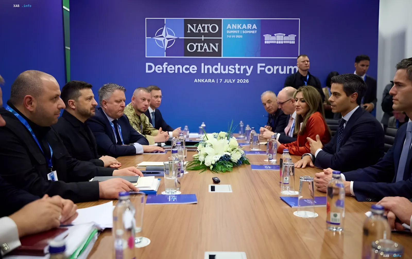 Meeting of NATO leaders in Ankara discussing the expansion of the Drone Deal coalition with the inclusion of the Netherlands and Denmark