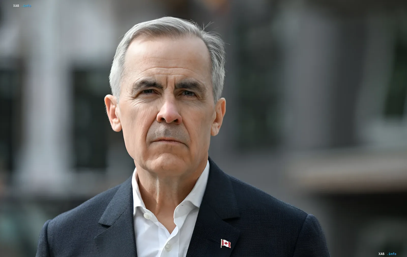 Canadian Defence Minister Mark Harroun with Canadian flag pin — key figure behind the 'Defence Bank' initiative supporting Ukraine