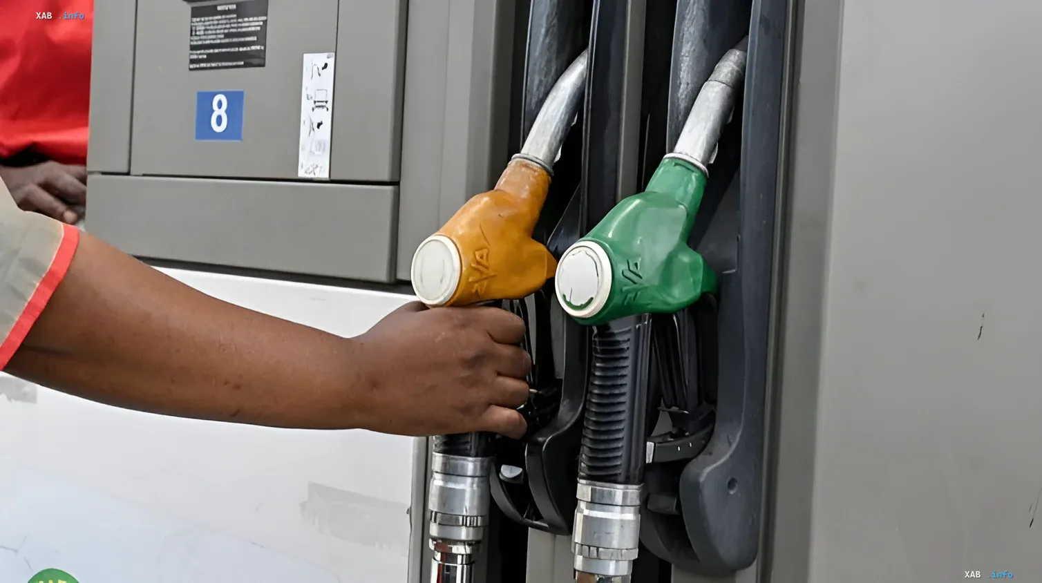 Diesel fueling at a gas station: price surge due to export ban from Russia and attacks on refineries