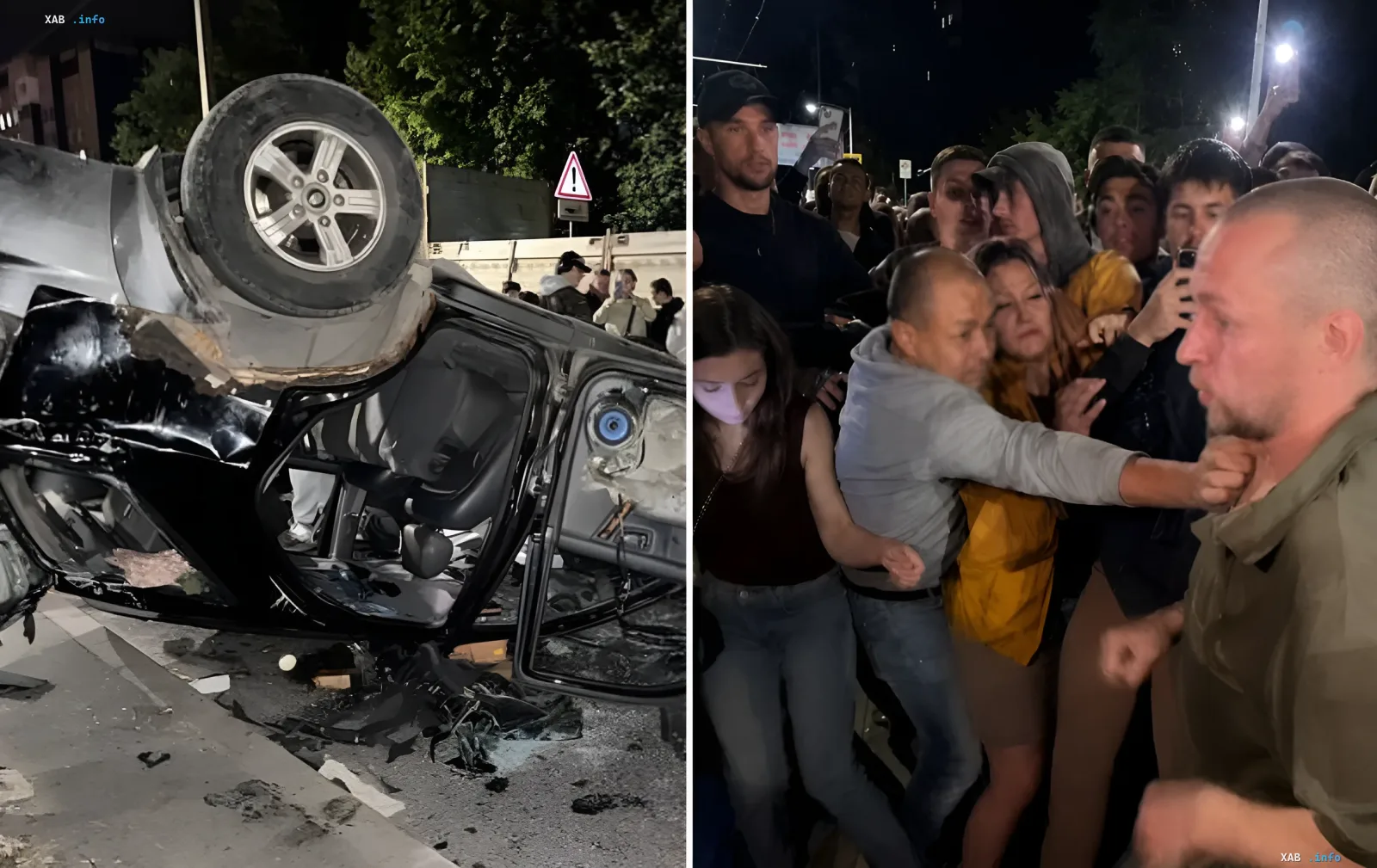 Перевернутое военное авто и драка со чиновником во Львове: последствия протеста против мобилизации