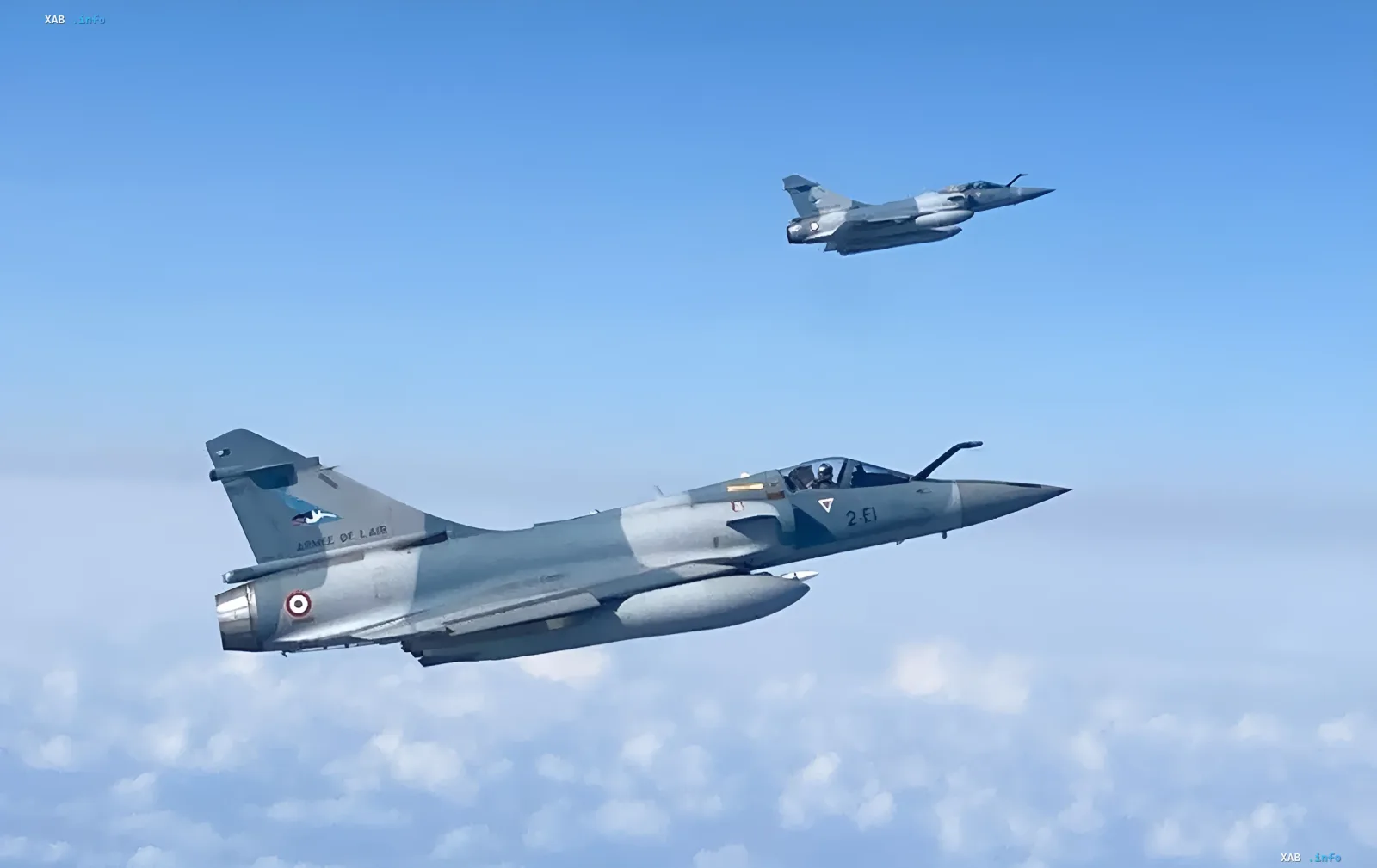 French Dassault Mirage 2000 fighters flying over the Baltic — symbol of NATO’s strengthened air defense