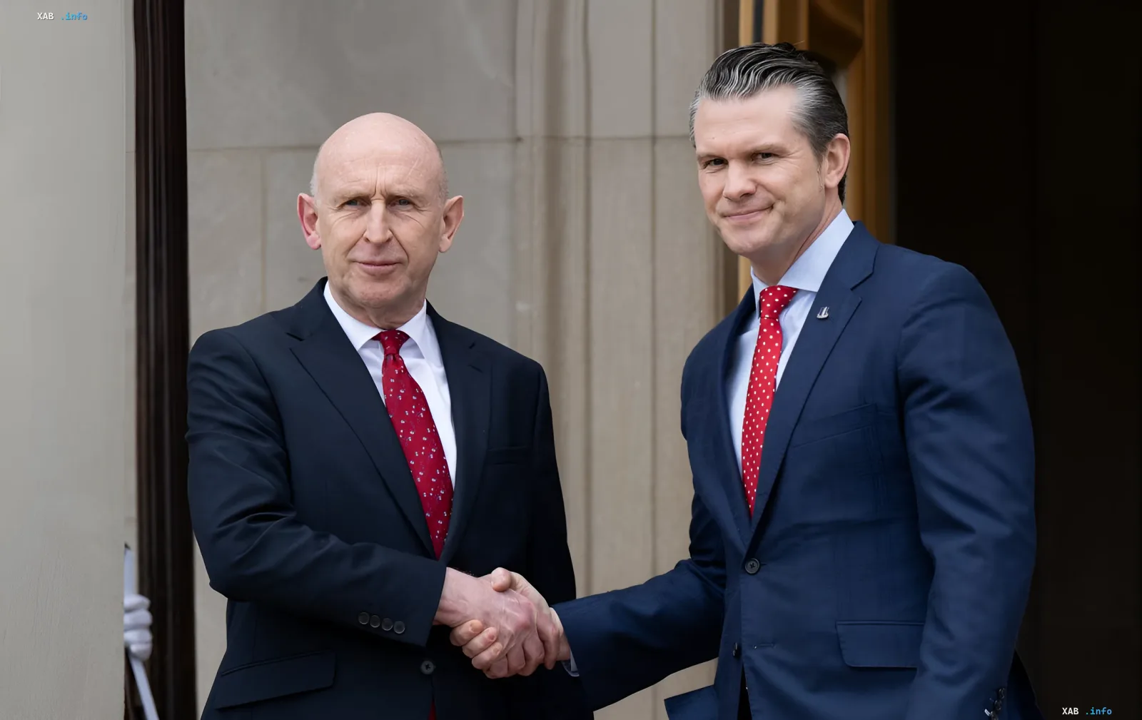 Israeli Defense Minister Yoav Gallant and Norwegian Defense Minister Bjørn Arne Heggset shake hands during Heggset's first visit to Israel, discussing security issues including F-35 deliveries and geopolitical tensions.