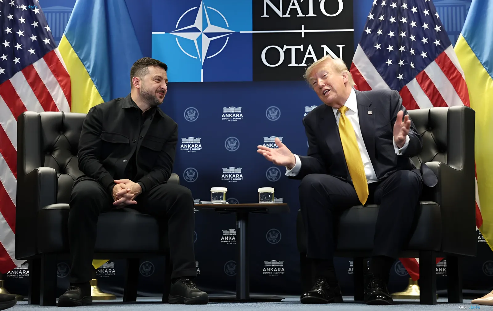 Meeting between Ukrainian President Zelenskyy and former US President Trump at NATO summit — Ukraine’s key role discussed, membership not on agenda