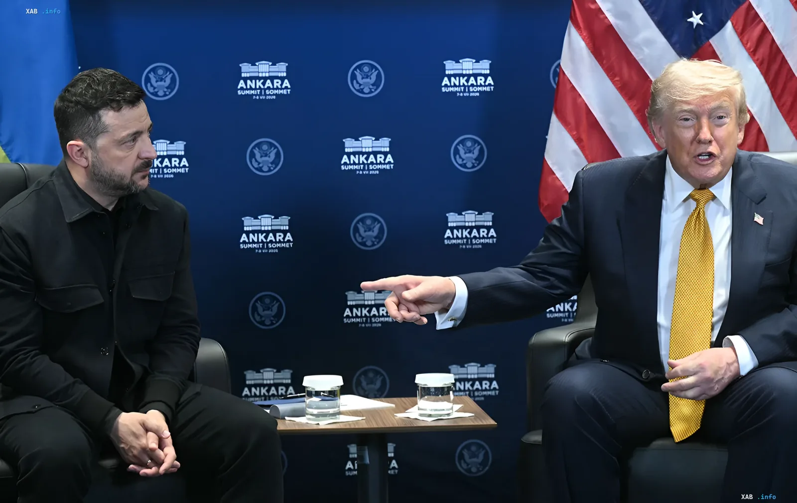 Дональд Трамп и Владимир Зеленский на саммите в Анкаре, обсуждение возможного визита Трампа в Киев