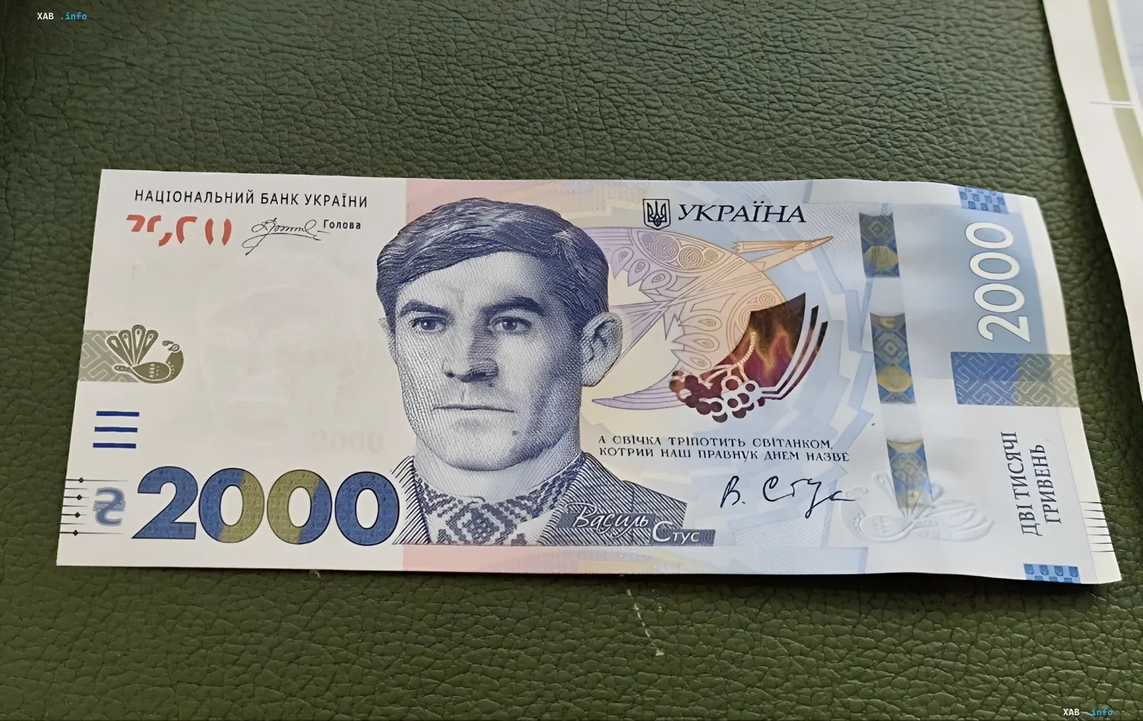 Грошова купюра 2000 гривень з портретом Василя Стуса — символ пам'яті та юридичної складності