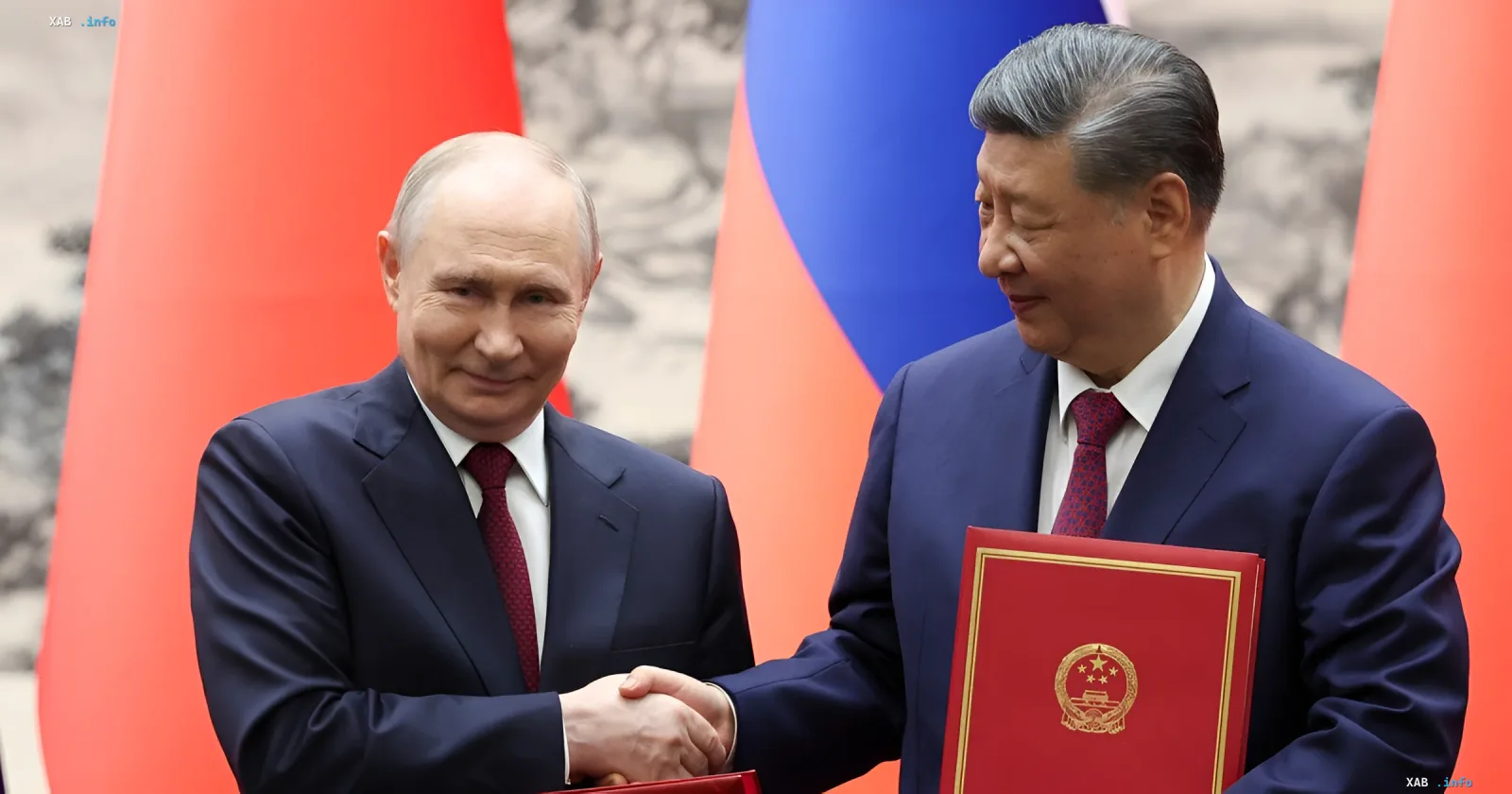 Володимир Путін та Сі Цзіньпін на зустрічі, що символізує стратегічне партнерство Росії та Китаю в контексті прогнозу IISS щодо зростання гіперзвукових ракет до 5000 одиниць до 2035 року