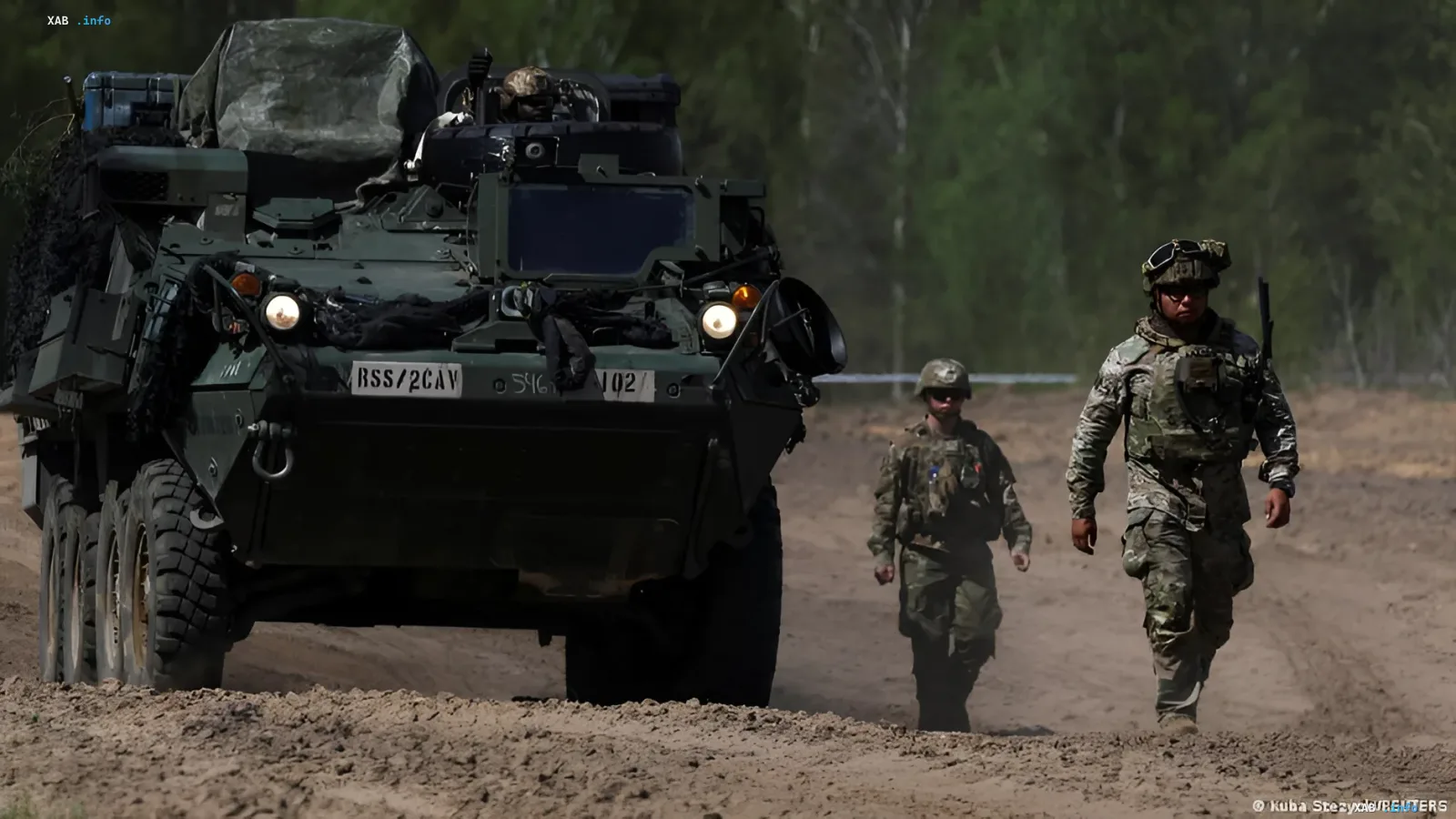 German military exercises in Poland: armored vehicle and coalition soldiers for Ukraine