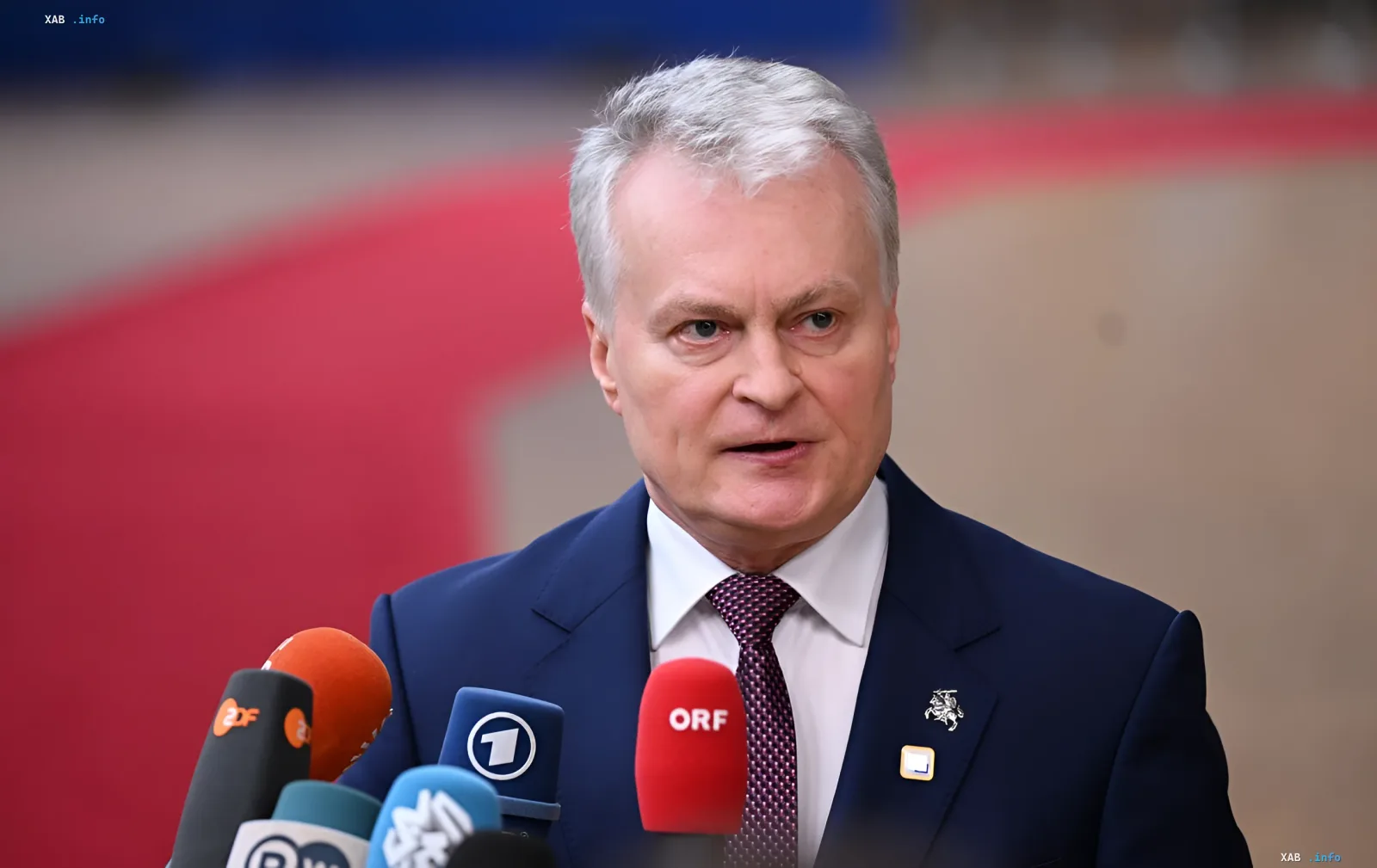Lithuanian President Gitanas Nausėda at a press conference warns of impending Russian targeted strikes on Baltic infrastructure