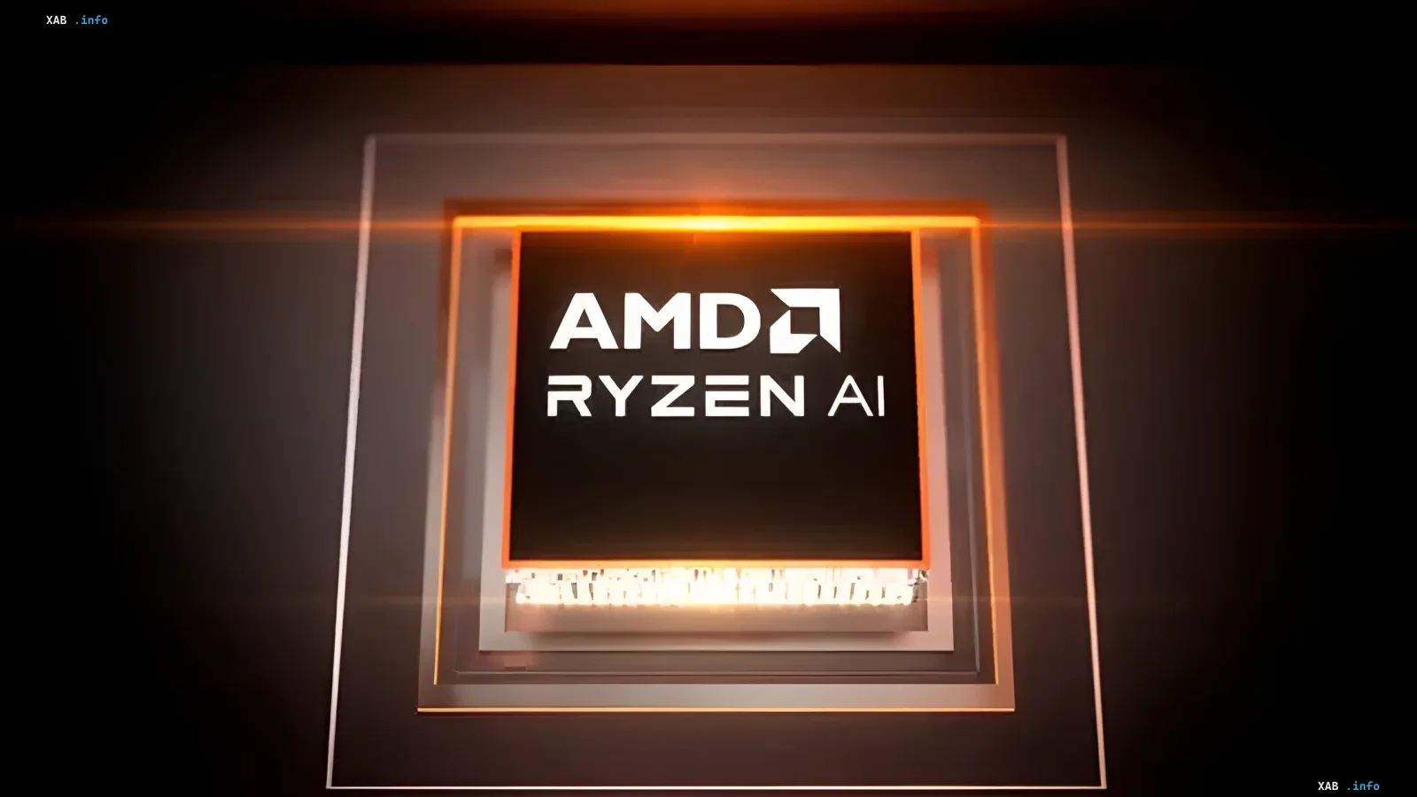 Логотип AMD Ryzen AI на тлі світіння процесора, що символізує новий архітектурний прорив Zen 6