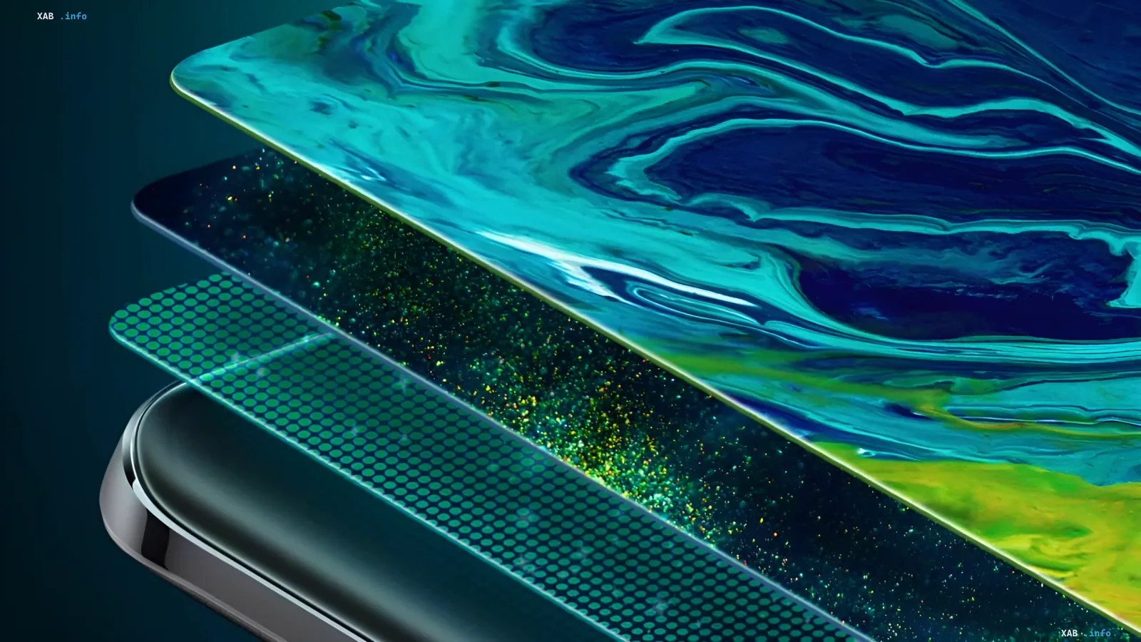 Схематичне зображення шарів двохшарового OLED-дисплея BOE, що демонструє інноваційну структуру екрана, виробленого на заводі Gen 8.6 у Ченду