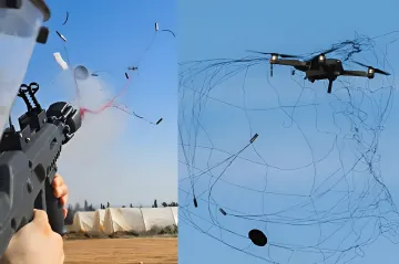 Israelische ParaZero-System fängt FPV-Drohne mit kinetischem Netz ab