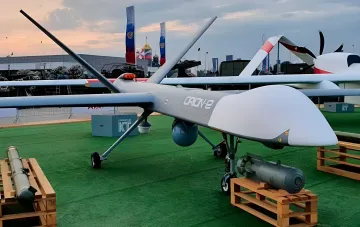 Российский ударный дрон «Орион» на выставке, сбитый украинскими «Пришельцами»: детали инцидента