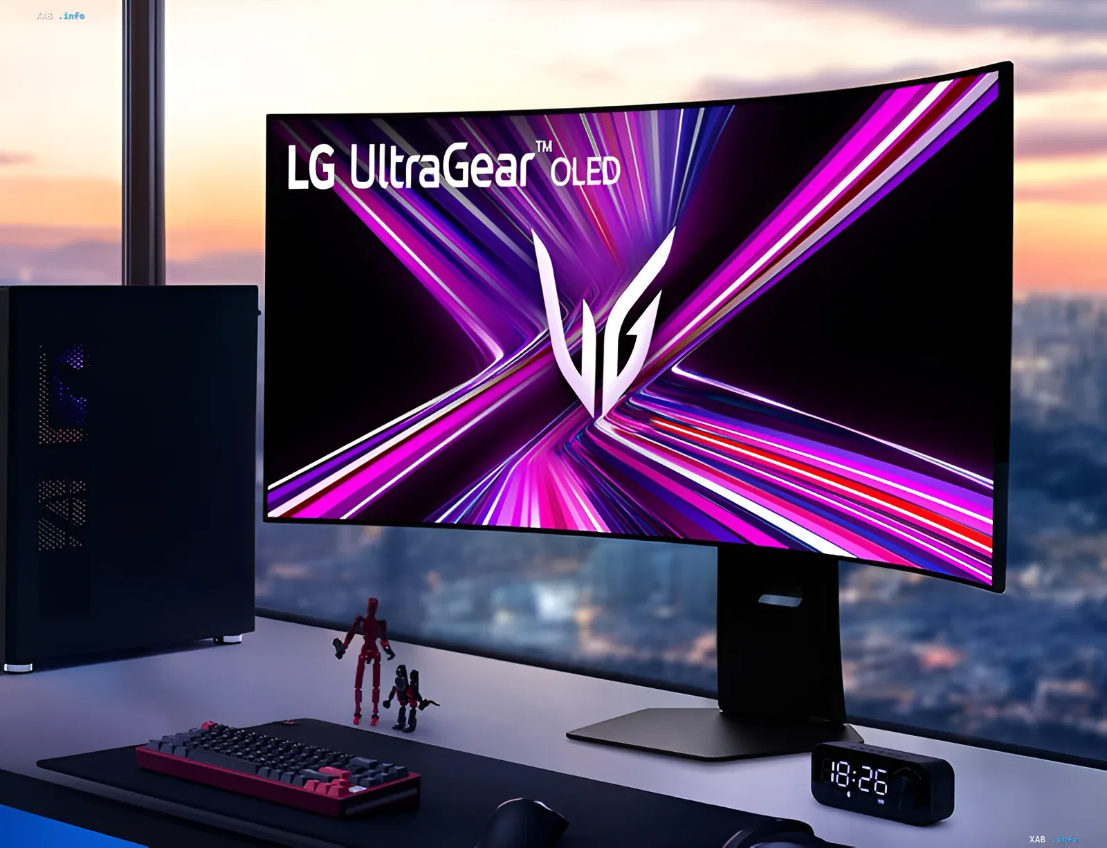 Ігровий монітор LG UltraGear OLED на робочому столі, що ілюструє проблему прихованого встановлення ПЗ та стеження за користувачами