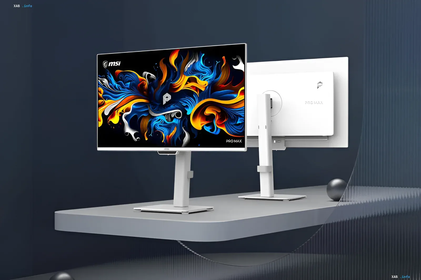 MSI PRO MAX 27-дюймовый 4K-монитор с IJP OLED панелью, демонстрирующий яркие цвета и контрастность