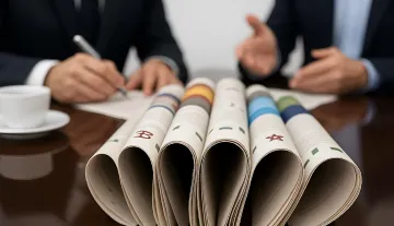 Деловая встреча с документами на столе, символизирующая создание альтернативного блока из 29 стран против Pax Silica в эпоху ИИ