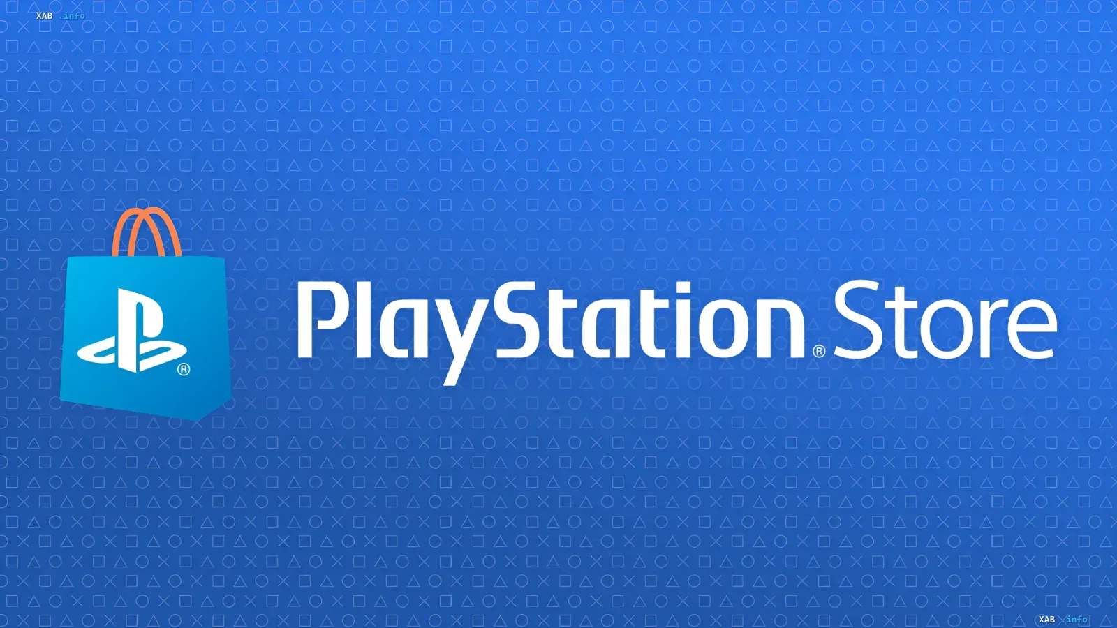 PlayStation Store logo on blue background with controller symbols — illustration for news about dollar abolition in Latin America