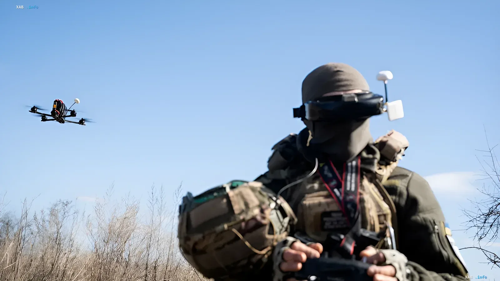 Украинский оператор управляет боевым дроном в полевых условиях, символизируя масштабное расширение дрон-операций в 2026 году