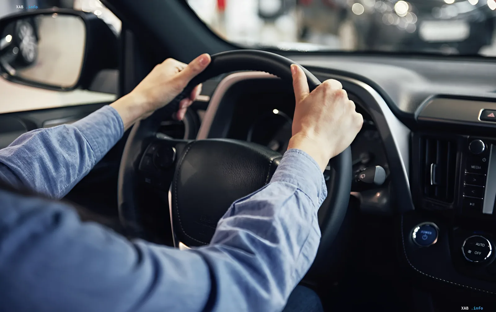 Driver's hands on the steering wheel, illustrating the shortage of drivers and the paradox of the Ukrainian labor market in 2026