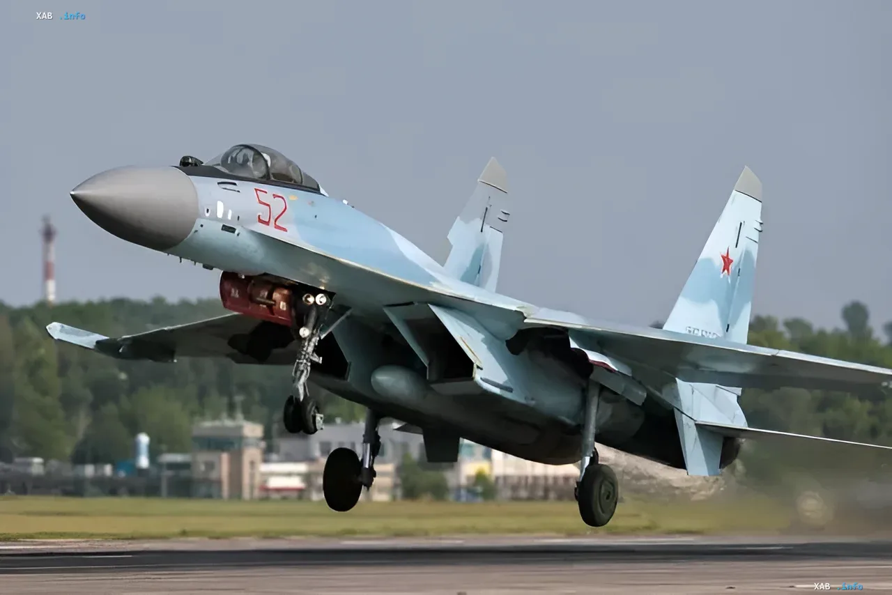 Russian Su-35 fighter jet taking off, symbolizing reliability and demand, much like the legendary AK-47