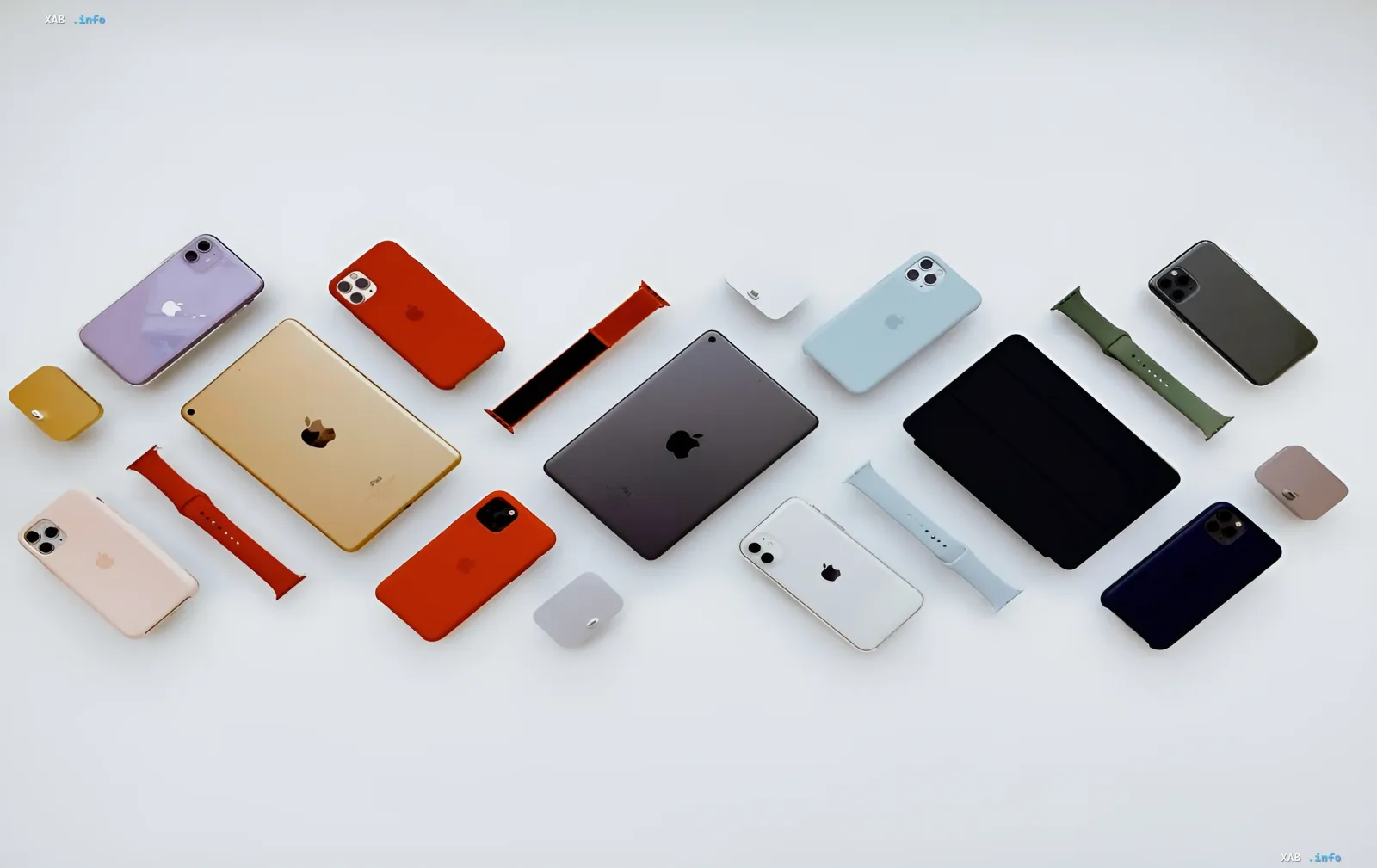 Apple devices lineup — iPhone, iPad, and Apple Watch — symbolizes gadget accessibility via the Apple Upgrade leasing program with Klarna